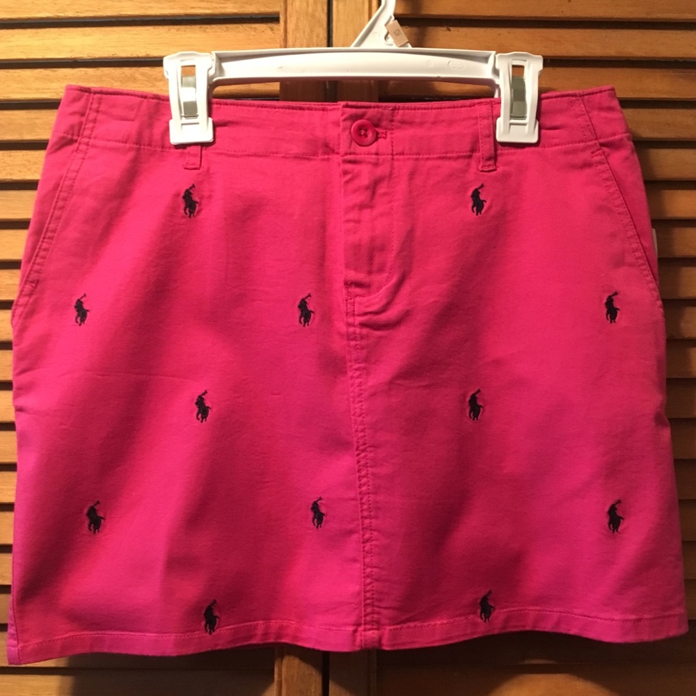 Polo Ralph Lauren Pink Logo Skirt